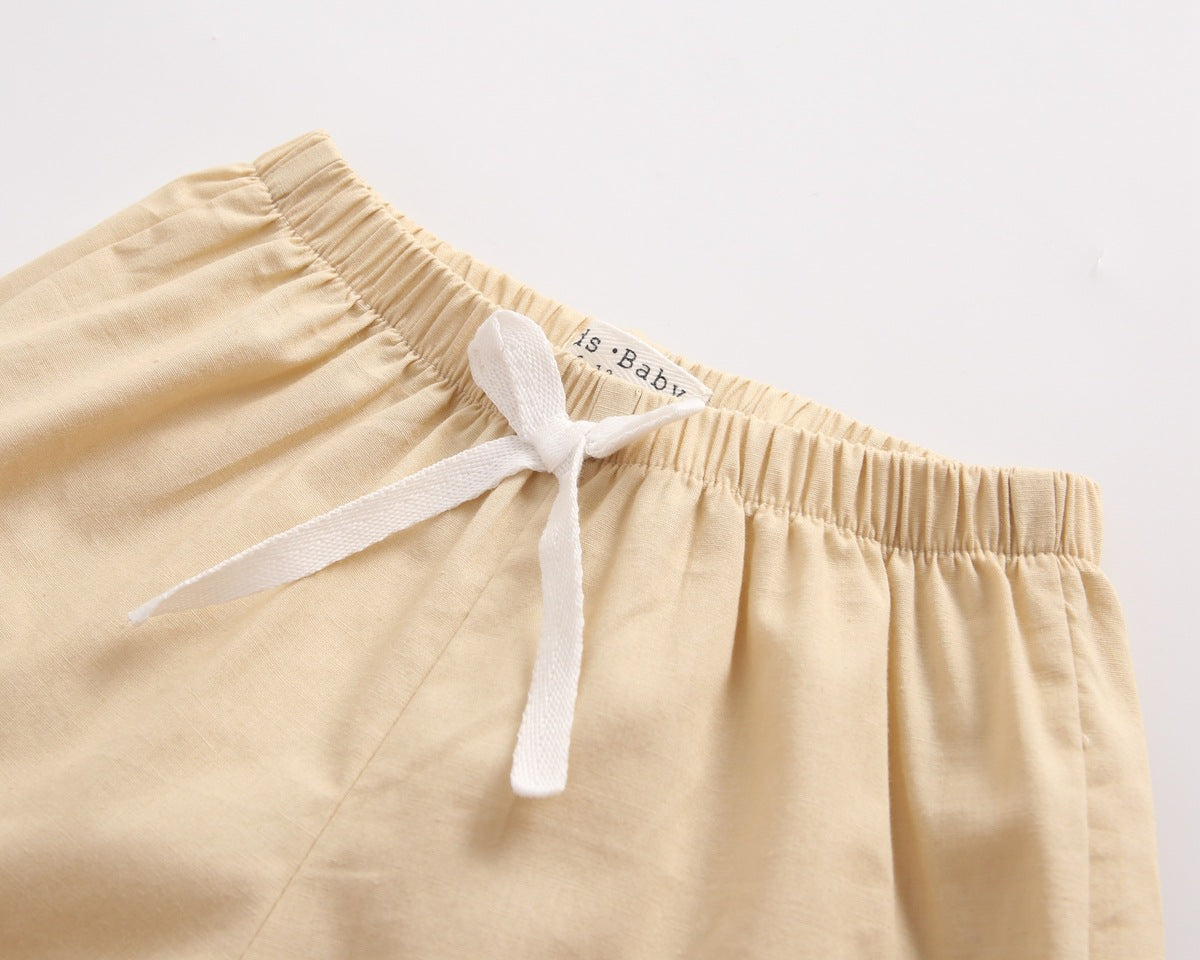 Children's Clothing Baby Boy Animal Print Short Sleeve T-Shirt Shorts 2pc Summer Set