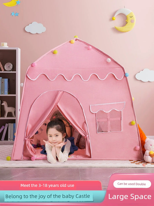 Kids Small Tent Indoor Girls' House For Home Small Castle Outdoor Foldable Baby Split Bed Sleep Princess House